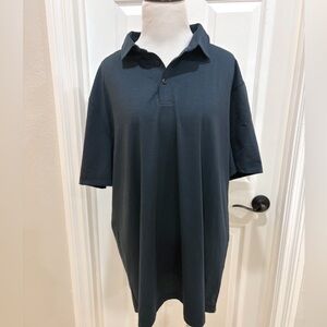 Lululemon Men's Dark Blue Polo Shirt XXL